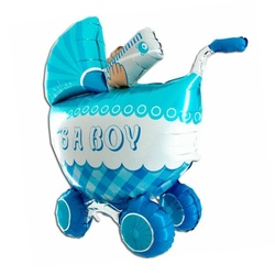 Фигура из Фольги «Коляска Это- Мальчик»
